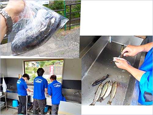 現地で捌いて持ち帰りも