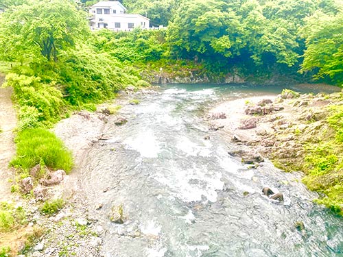 増水で流れも強く、速くなっていた