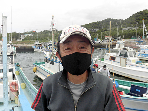 北山茂樹船長。話すのが好きで、懇切丁寧に教えてくれます