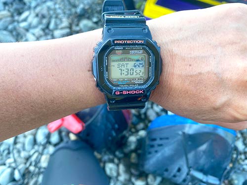 下見は試合開始時間に合わせて7時30分スタート