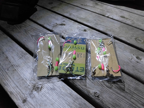 私は船宿仕掛けを購入(3組1,000円)