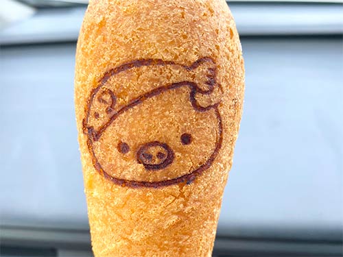 帰り道に”あゆコロちゃん”のアメリカンドック片手に家路へ~