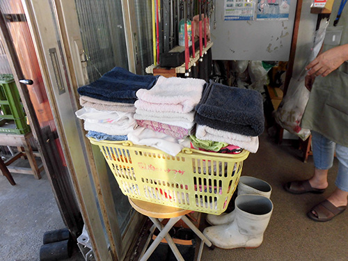 貸し出し用のタオルや雑巾