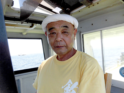お世話になった新明正義船長