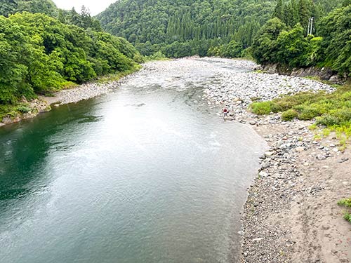 橋下流部