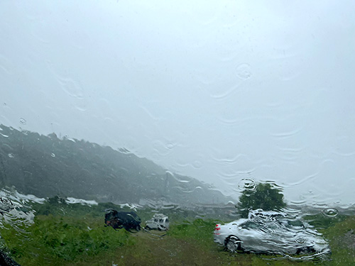 今日は雨からのスタートとなった。肌寒い…