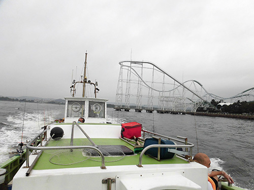 釣り場までのプチクルージングも楽しい