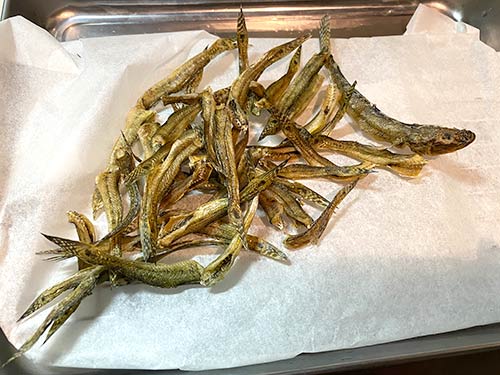 オーブンを利用した焼干し