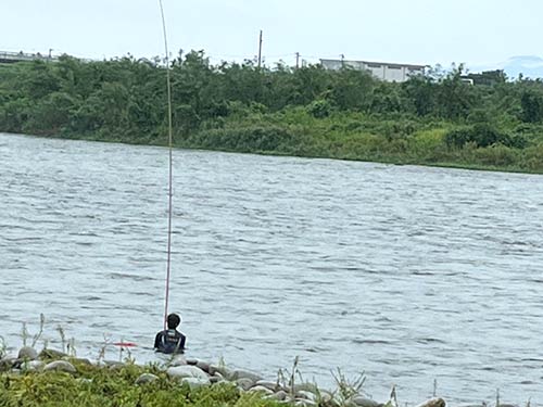 確実にアユを掛けていく
