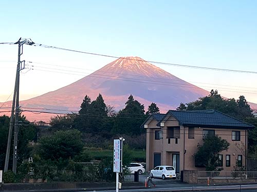 晴天なり!赤富士からのスタート