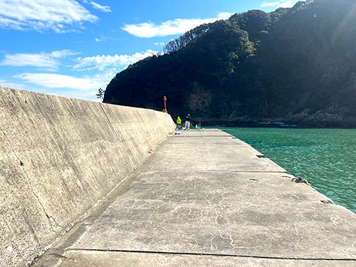 広くはないがよい雰囲気の釣り場である