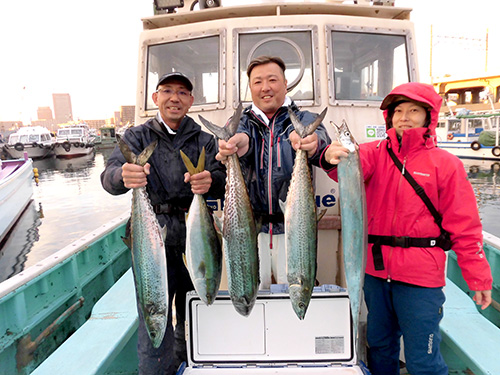 別船仕立でもサワラ、イナダ、タチウオが!