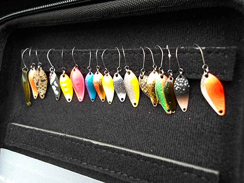 今回活躍したスプーン。カラーは魚の気分次第。