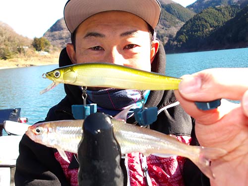 初フィッシュはワカサギ