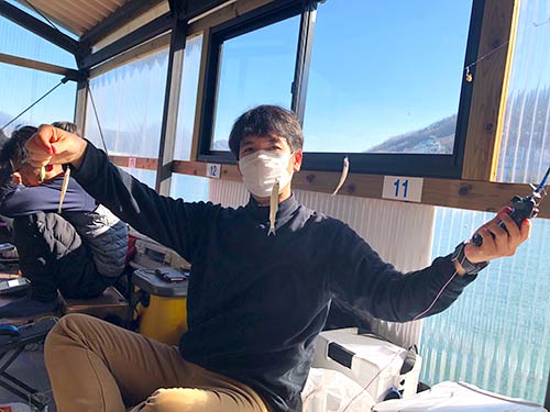 大きな群れが来ると、一荷釣りも珍しくなかった。