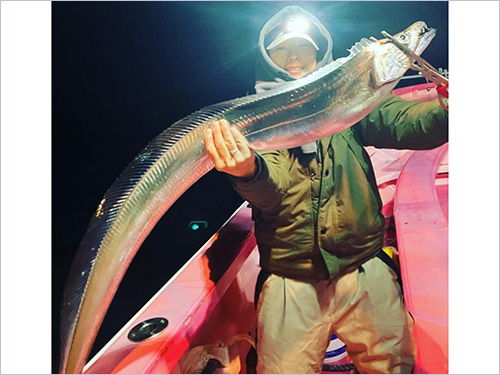 取材前日に出た1.55kg、大物はいる!(船長撮影)