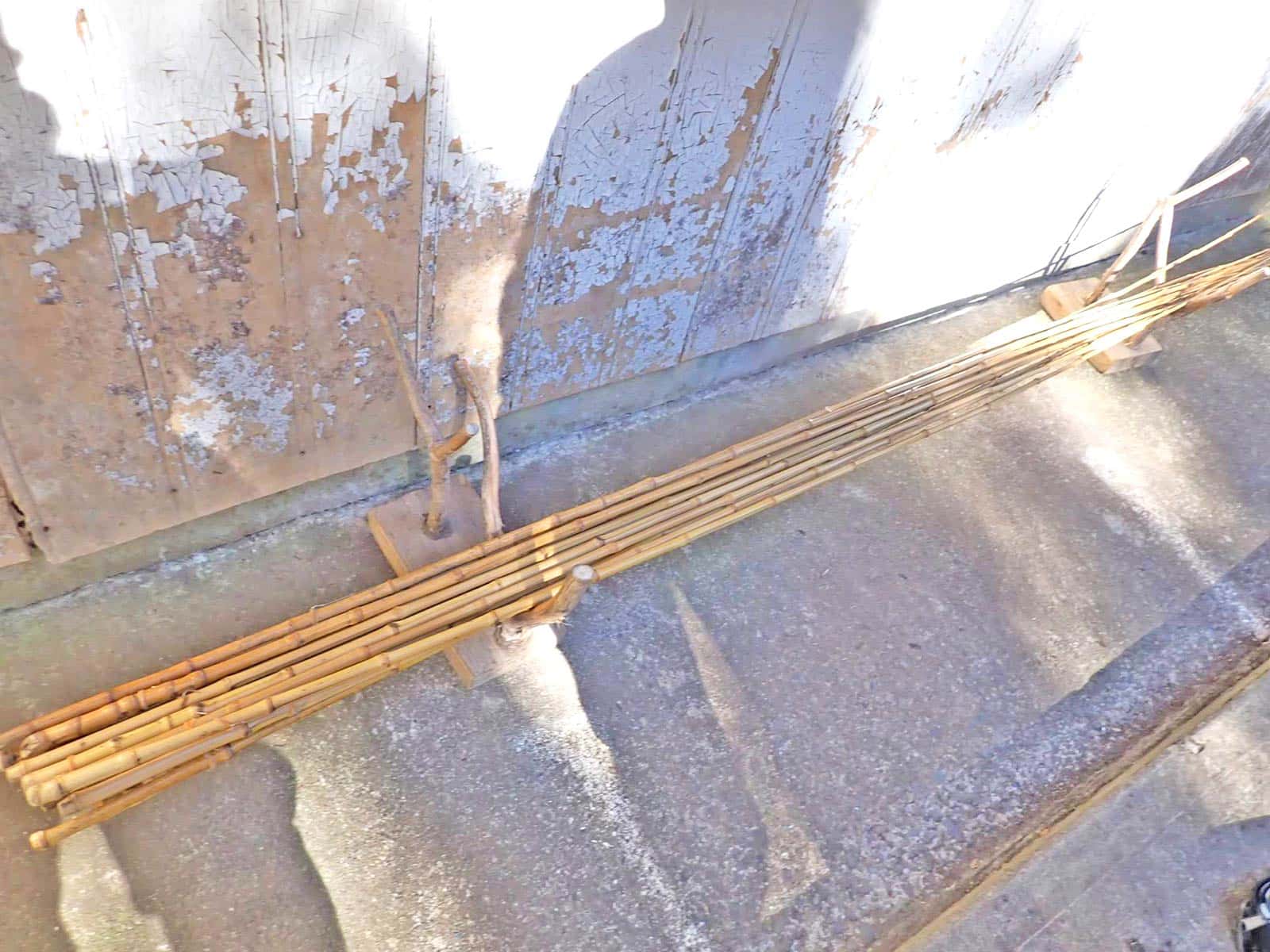 手ぶらで訪れても釣りができるように貸し竿もある