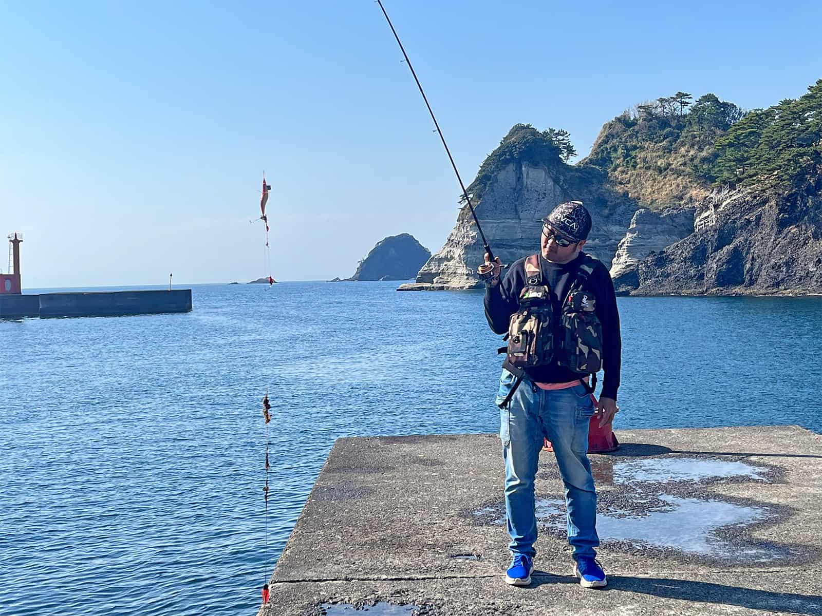 グッと重みを感じたのはシロギス釣りテンビン仕掛け