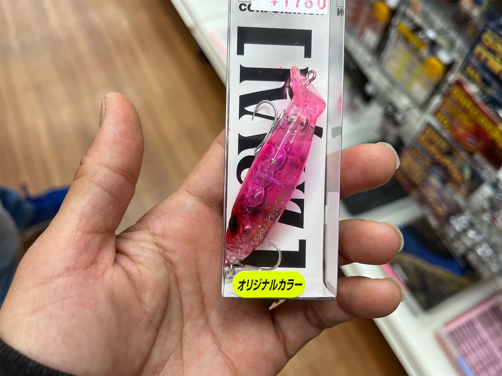 スタッフオススメのルアー。ルアーによって釣果が結構変わってくるとのこと