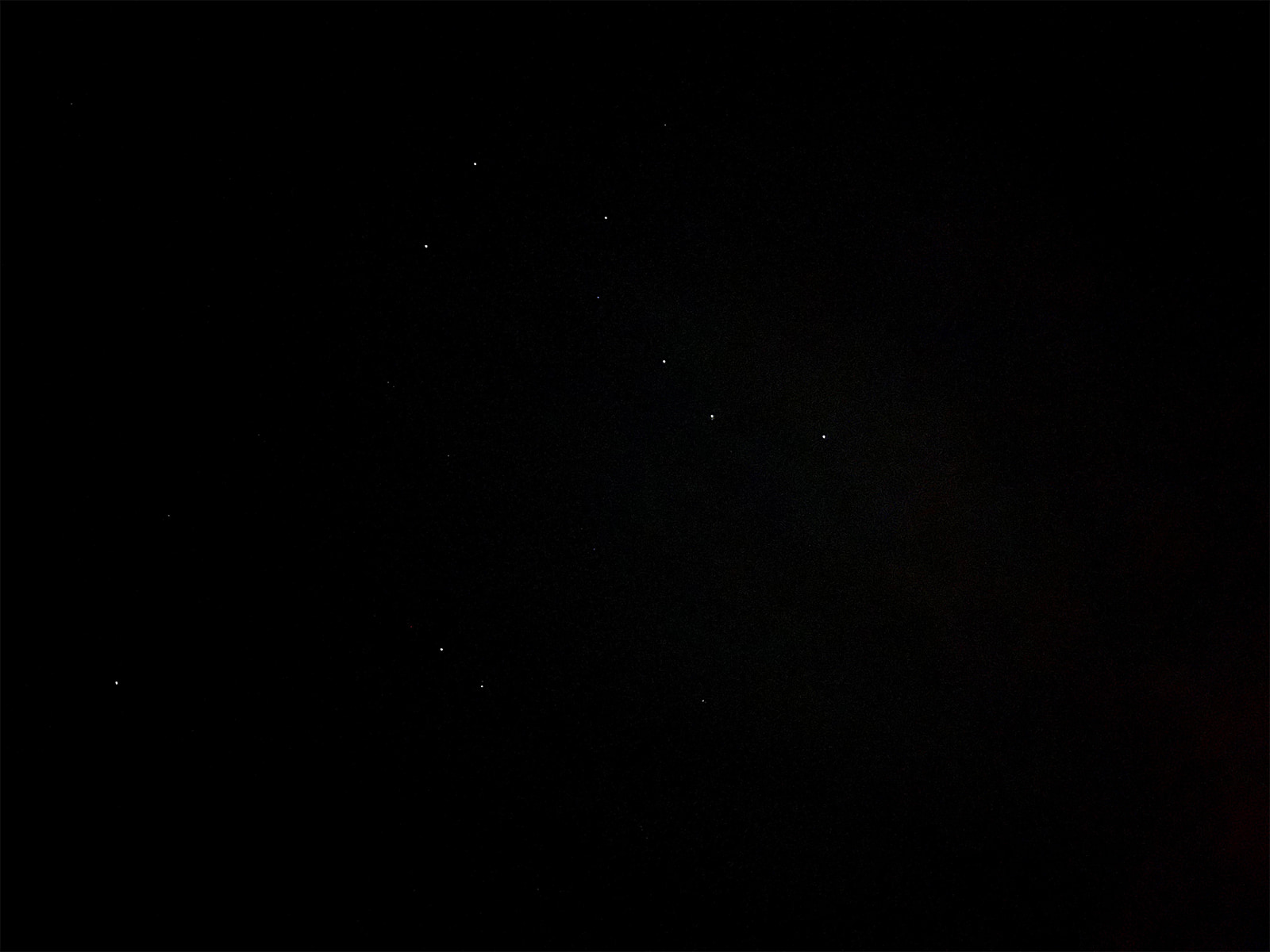空を見上げれば満点の星空！北斗七星が美しく輝いていた