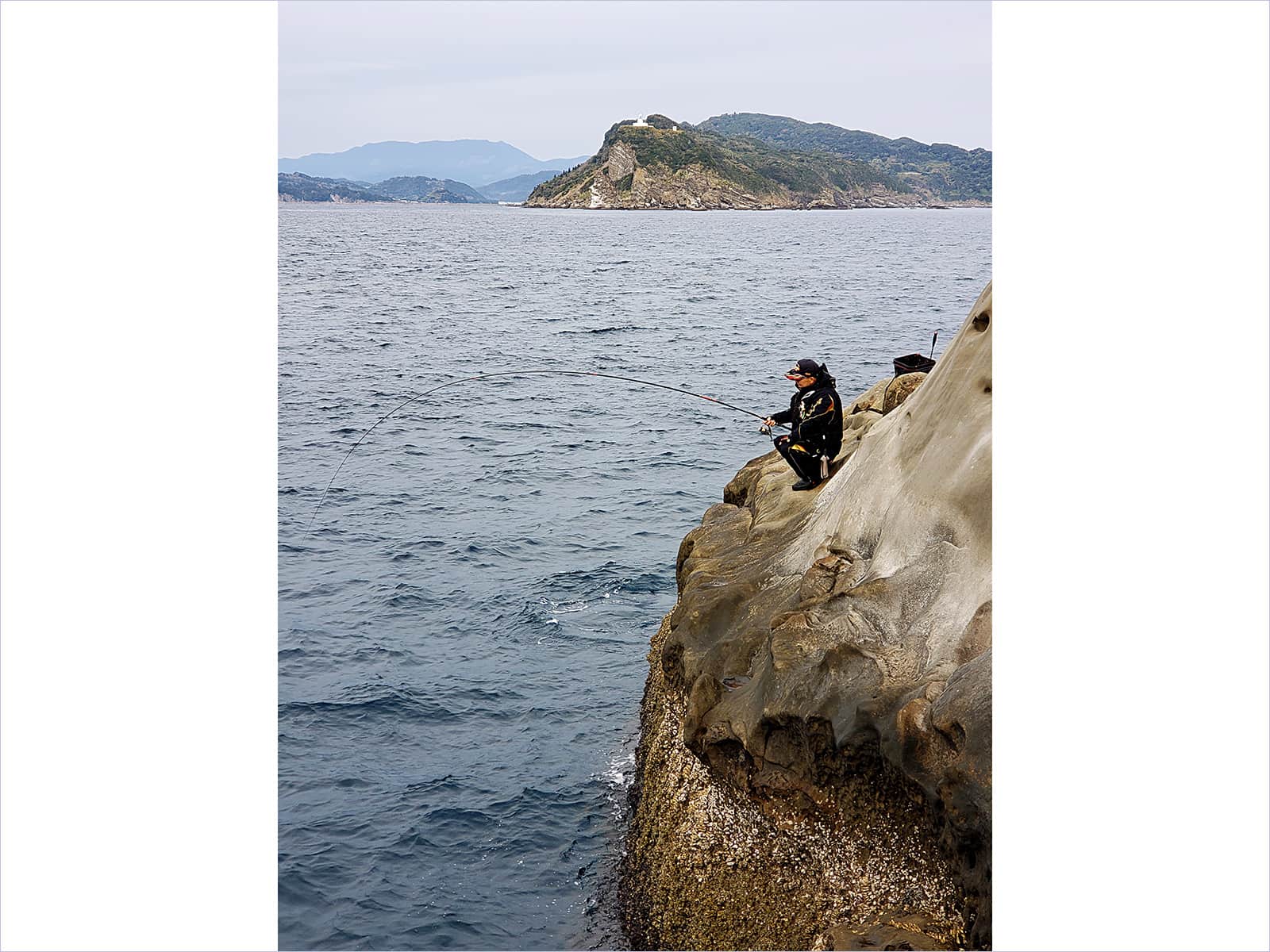 初めて水島に乗った時にご指導頂いた「名釣会」小野さん！この日も大物を釣り上げていた