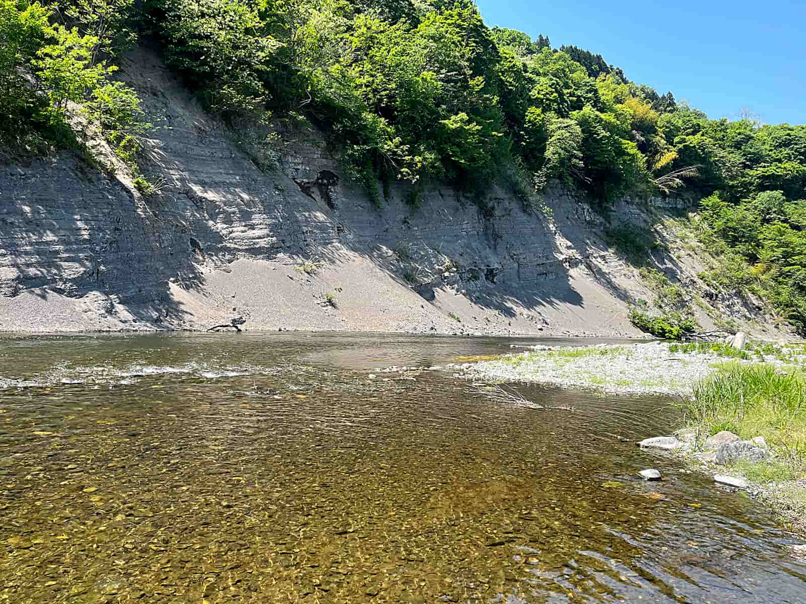 遂に人が見えなくなる下流までたどり着いた