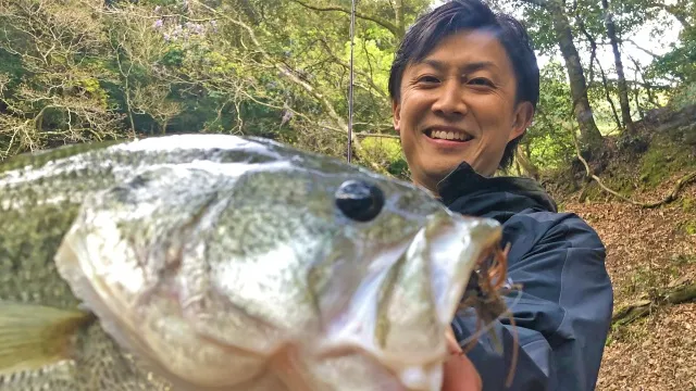 バスギャラリー 増水の七川ダム！赤松健のオカッパリ攻略