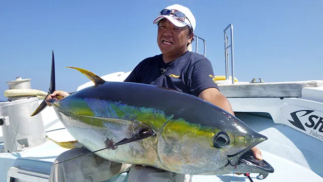 ソルトギャラリー パワースロージギングで狙う久米島のキハダ