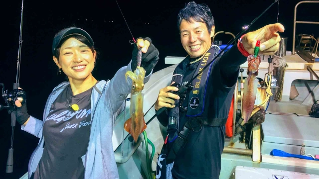 イカ魂 11 やっぱり夏の夜はイカメタルで大はしゃぎ 福井県茱崎沖