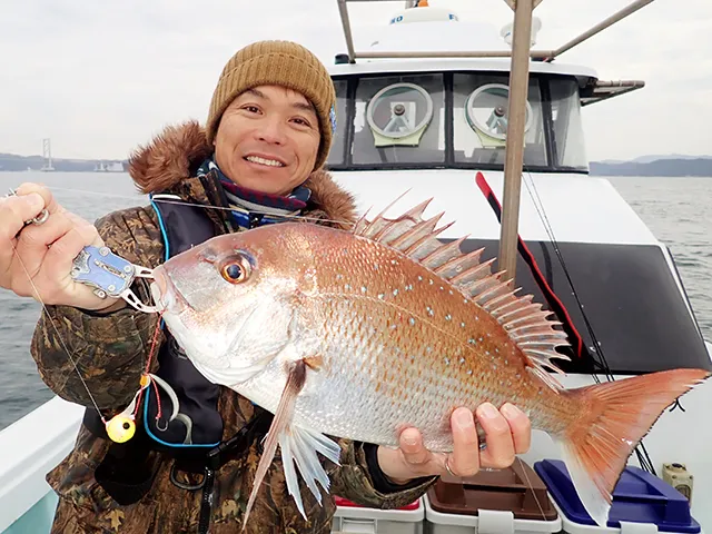 BinBinソルト 45 極寒鳴門のムキムキ激流マダイ！