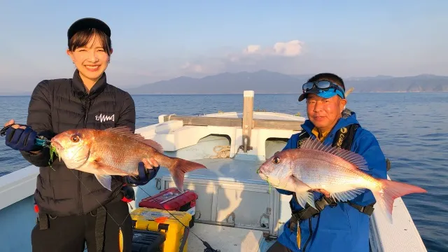 Let's try ソルトゲーム 13 鹿児島県錦江湾のマダイジギングにLet's try！