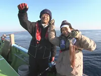 大漁！関東沖釣り爆釣会 その59　洲崎沖のヤリイカ