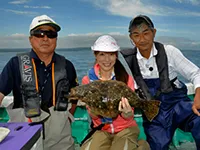 東北つれつれ団 21 青森県階上町のマスナタヒラメ