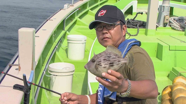 沖釣りギャラリー 前アタリから喰わすカワハギテクニック！