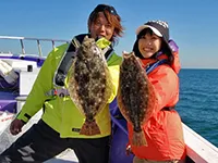 大漁！関東沖釣り爆釣会 その93 ライトタックルで狙う大原のヒラメ
