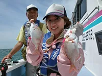 大漁！関東沖釣り爆釣会 その101 九十九里/飯岡沖のエビハナダイ