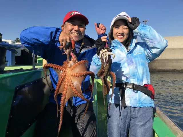 大漁！関東沖釣り爆釣会 173 東京湾のマダコ