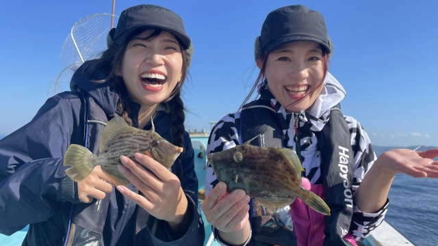 久里浜沖 秋のカワハギ釣り