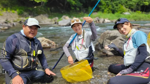 2 群馬県上野村で鮎の友釣りをエンジョイ！