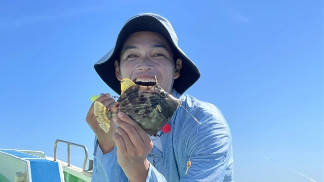 10 相模湾のスルメイカ＆カワハギ