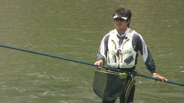 鮎2013 伊豆の名手が茨城県久慈川を釣り開く