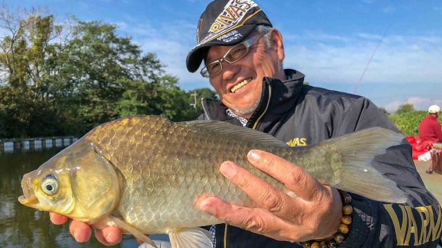 ヘラブナギャラリー 秋の茨城県筑波湖を橋本幸一が釣る