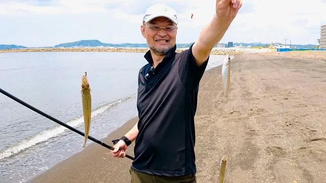 千葉館山 キスの引き釣り