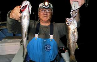 駿河湾・田子の浦沖の夜釣り、浅場でクロムツを狙う！